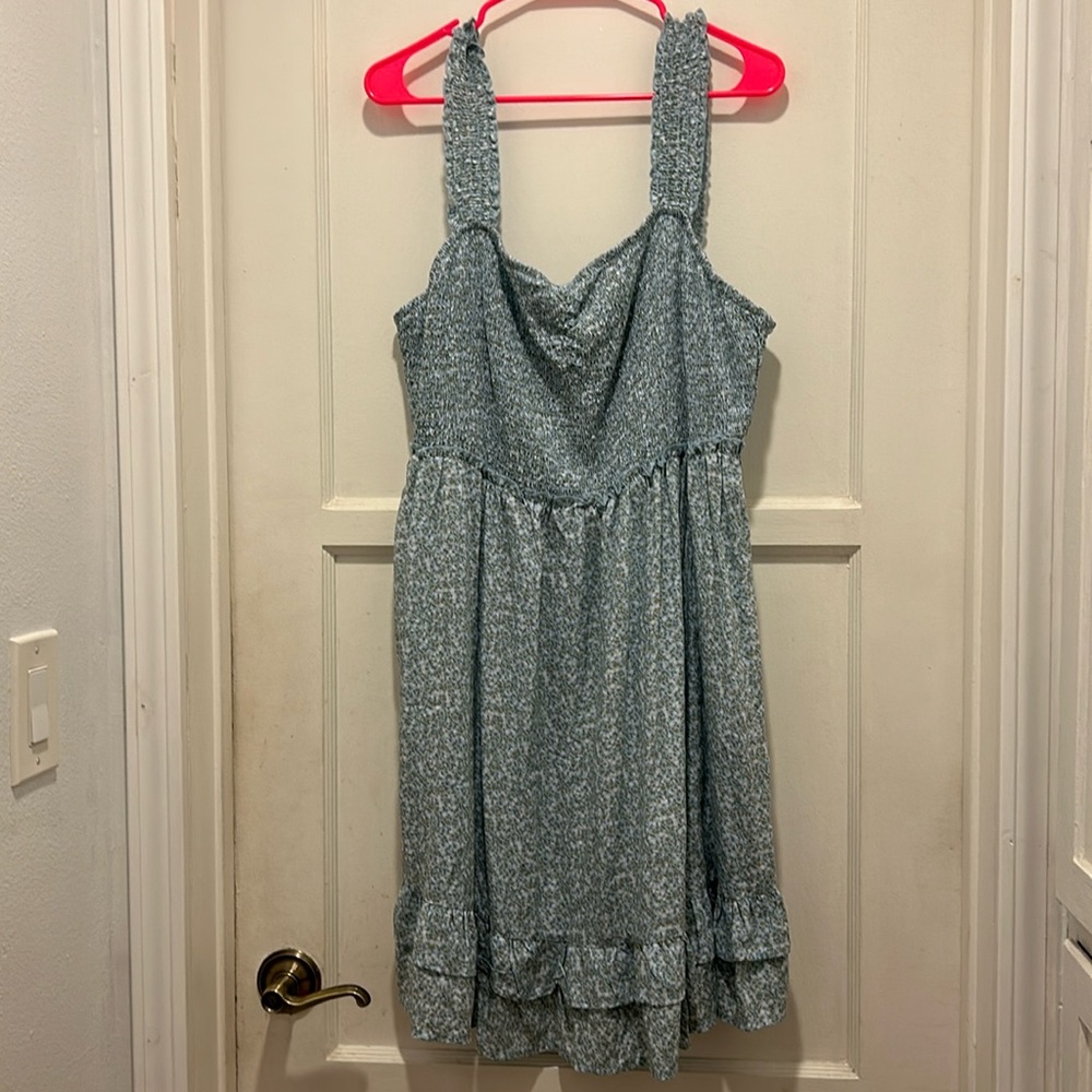 Forever, 21 Smocked Squareneck Mini Dress